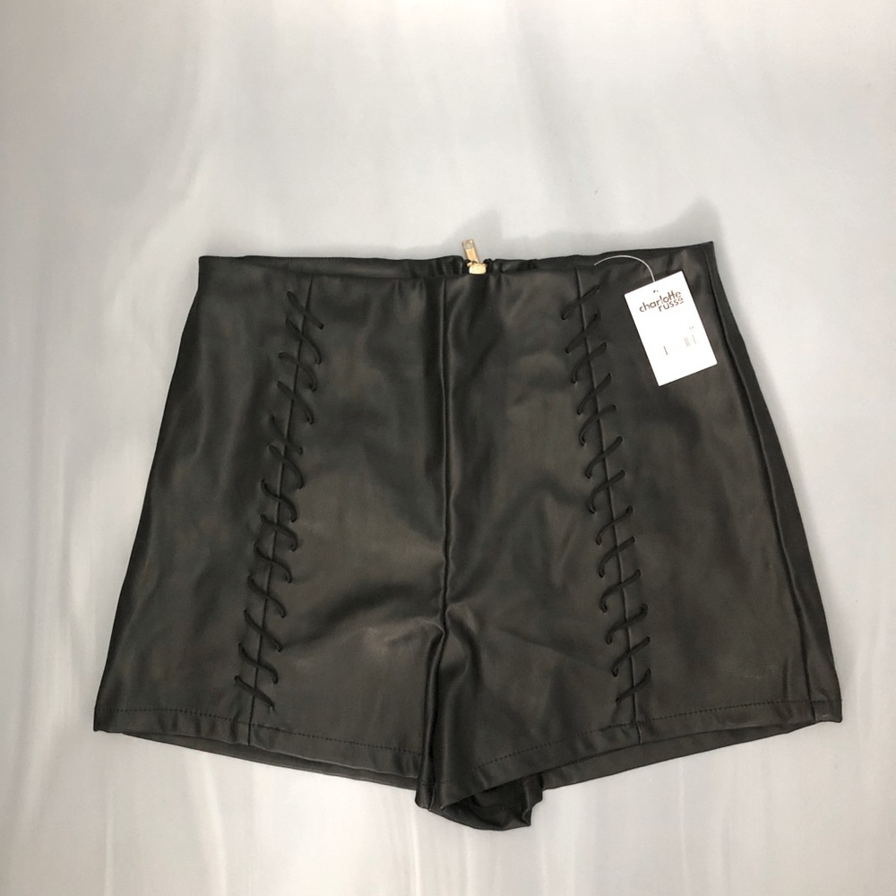 Charlotte Russe High-Waisted Leather Shorts - NWT!